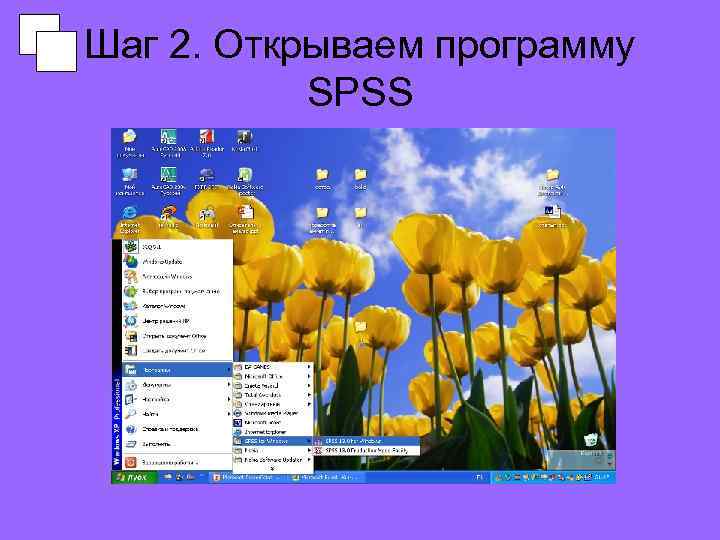 Шаг 2. Открываем программу SPSS 