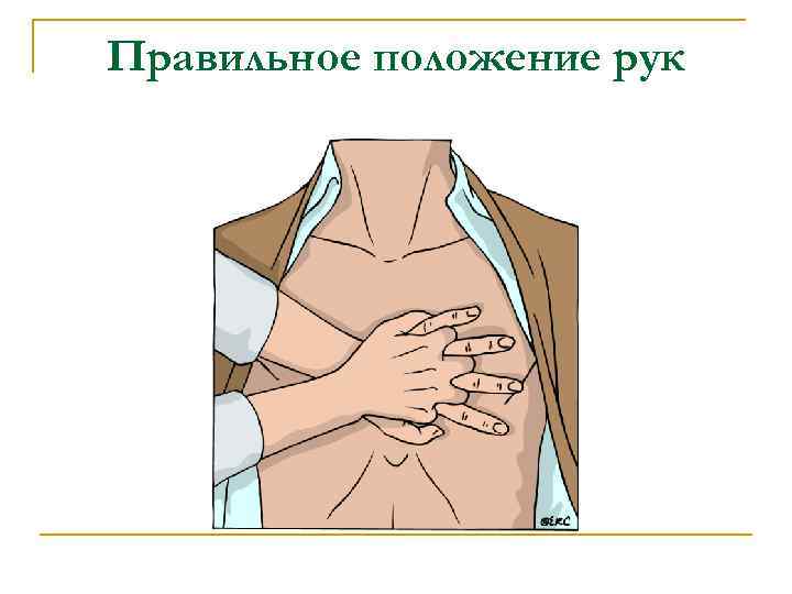 Правильное положение рук 