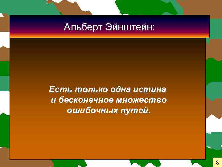 Альберт Эйнштейн: Есть только одна истина и бесконечное множество ошибочных путей. 3 