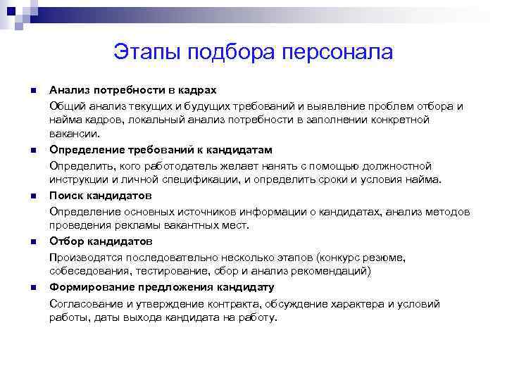 Метод подбора персонала когда кандидатам дается задание на разработку определенного проекта это