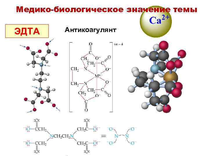 Медико-биологическое значение темы ЭДТА Антикоагулянт 