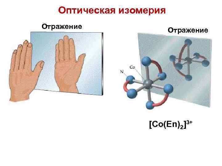 Оптическая изомерия Отражение [Co(En)2]3+ 