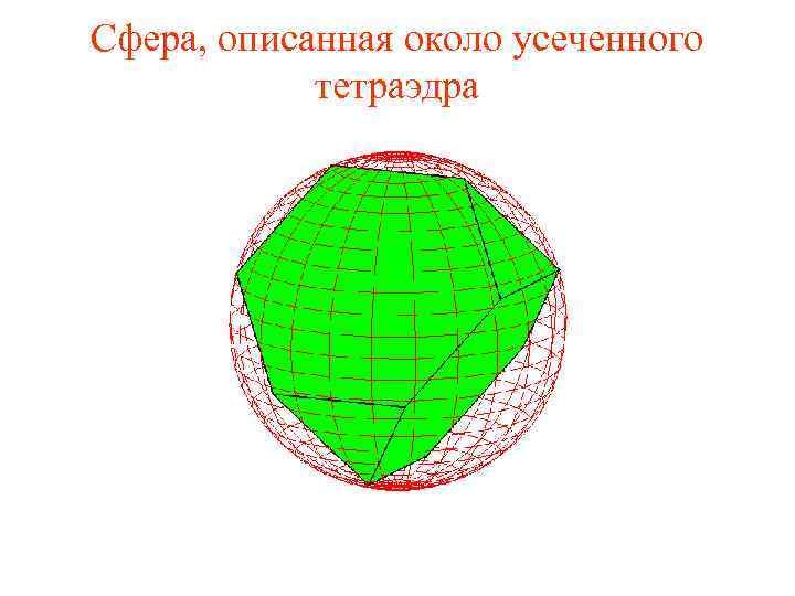 Сфера, описанная около усеченного тетраэдра 
