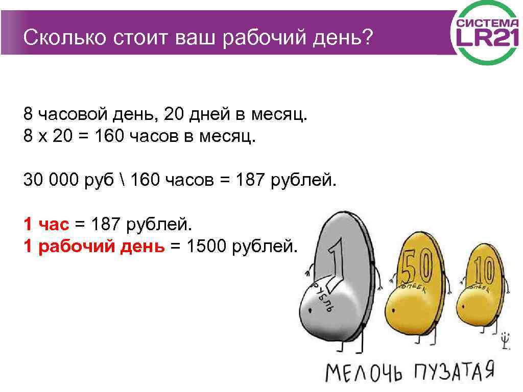 Во сколько я встречу свою любовь. Сколько стоит ваш рабочий день. 160 Часов в днях.