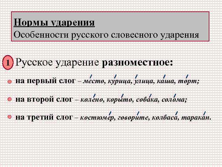 Презентация на тему стилистические особенности произношения и ударения