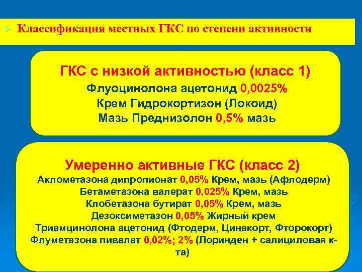 Местные гкс. Классификация местных ГКС по степени активности. Степень активности ГКС. Топические ГКС. Местные глюкокортикостероиды по степени активности.