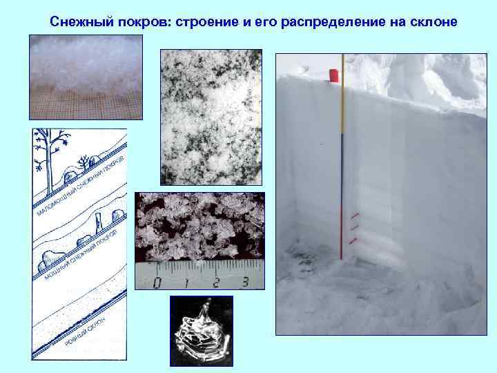 Величина снежного покрова карта