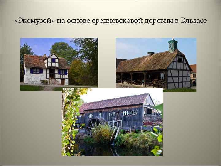  «Экомузей» на основе средневековой деревни в Эльзасе 