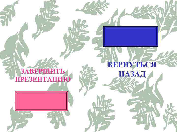 ЗАВЕРШИТЬ ПРЕЗЕНТАЦИЮ ВЕРНУТЬСЯ НАЗАД 