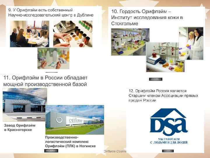 Copyright © 2012 by Oriflame Cosmetics SA 