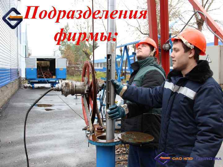 Подразделения фирмы: 