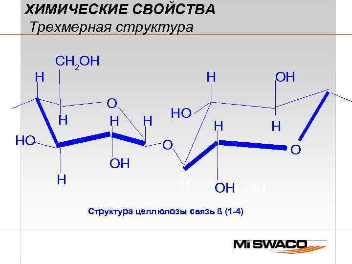 ХИМИЧЕСКИЕ СВОЙСТВА Трехмерная структура H CH 2 OH H H O НO H O