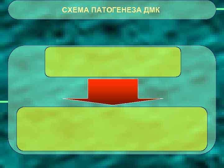 СХЕМА ПАТОГЕНЕЗА ДМК 