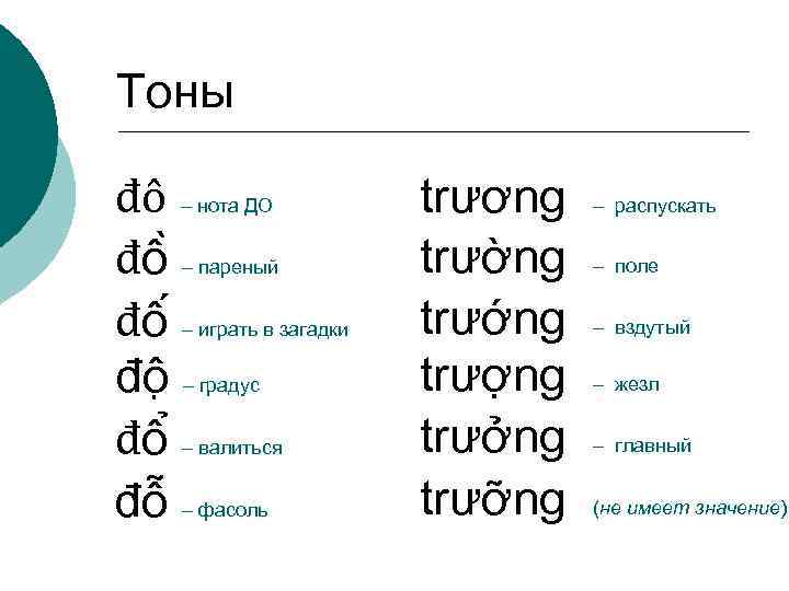 Тоны đô – нота ДО đô – пареный đô – играть в загадки đô