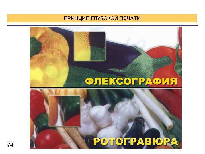 ПРИНЦИП ГЛУБОКОЙ ПЕЧАТИ 74 