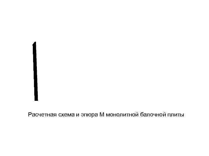 Расчетная схема и эпюра М монолитной балочной плиты 