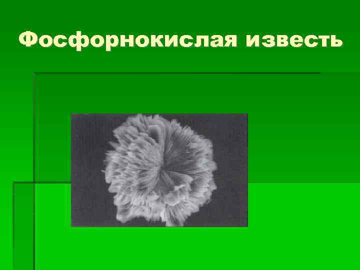 Фосфорнокислая известь 