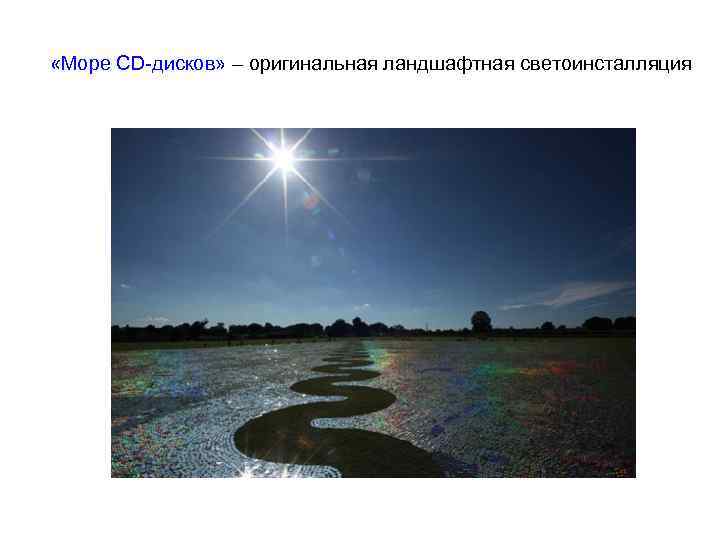  «Море CD дисков» – оригинальная ландшафтная светоинсталляция 
