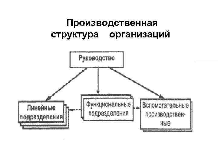  Производственная структура организаций 