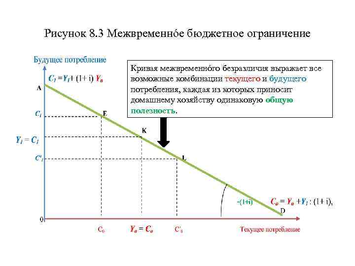 На рисунке показана модель межвременного выбора и фишера