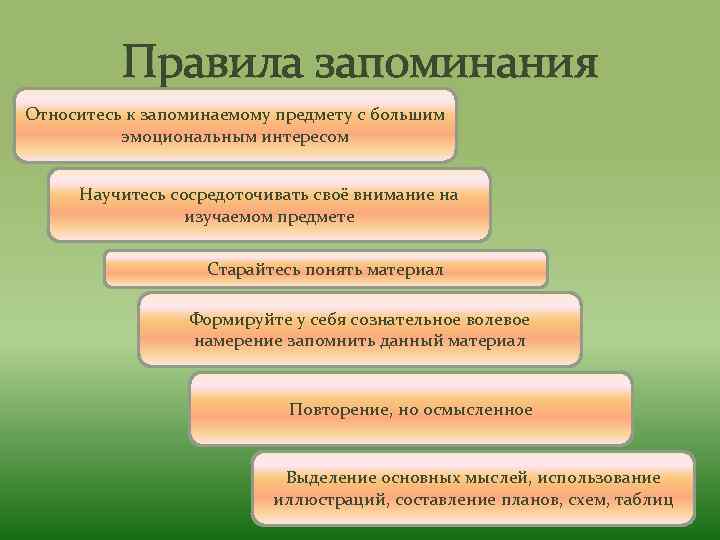 Способы запоминания информации презентация - 89 фото