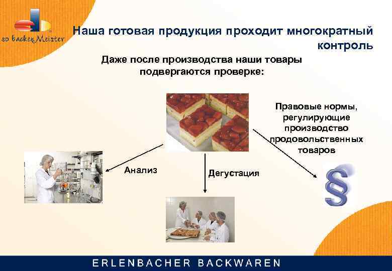 Наша готовая продукция проходит многократный контроль Даже после производства наши товары подвергаются проверке: Правовые