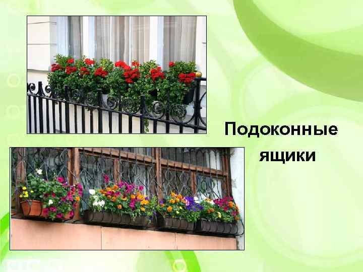 Подоконные ящики 