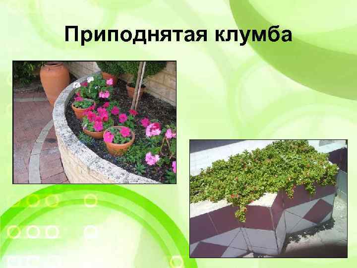 Приподнятая клумба 