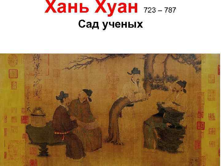 Хань Хуан Сад ученых 723 – 787 