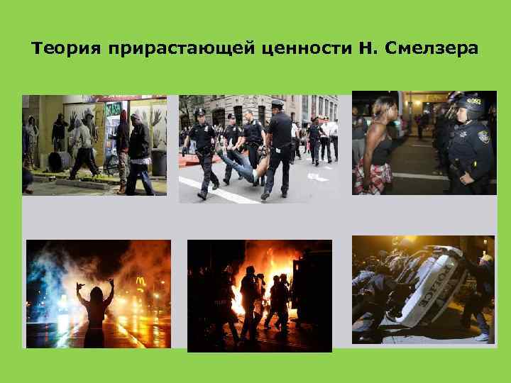 Теория прирастающей ценности Н. Смелзера 