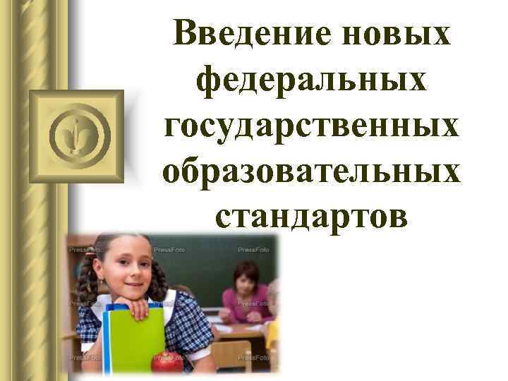 Введение новых федеральных государственных образовательных стандартов 