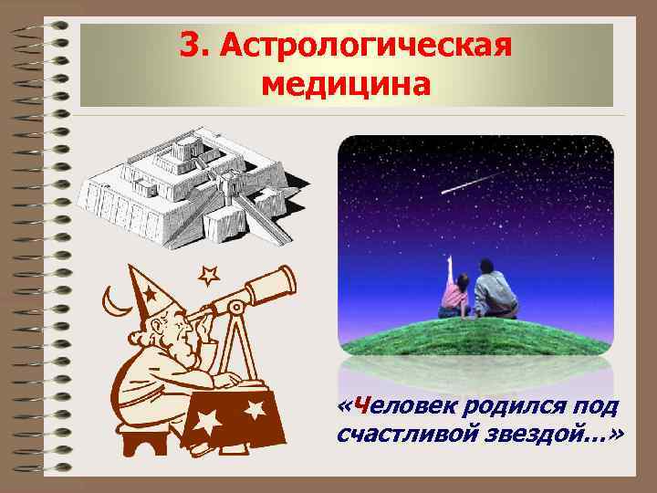 3. Астрологическая медицина «Человек родился под счастливой звездой…» 