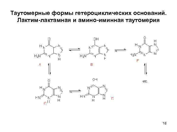 Схема таутомерных превращений гуанина - 88 фото