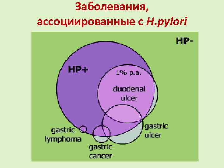 Заболевания, ассоциированные с H. pylori 