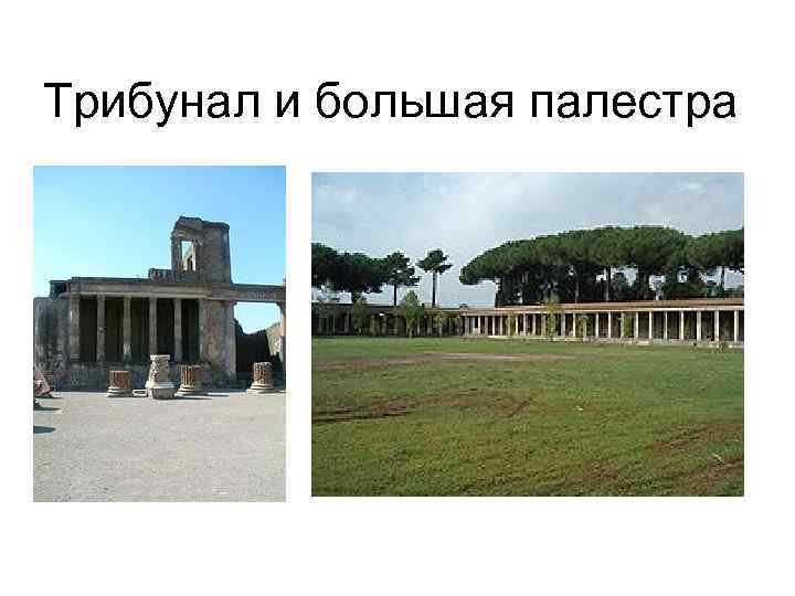 Трибунал и большая палестра 