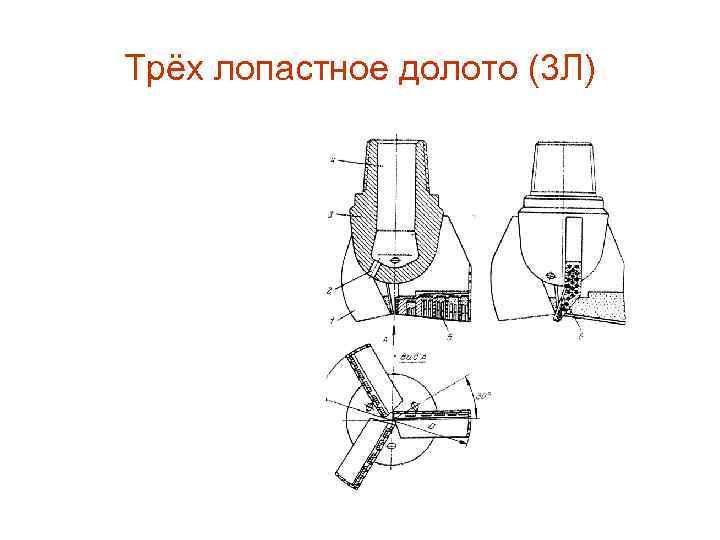 Трёх лопастное долото (3 Л) 