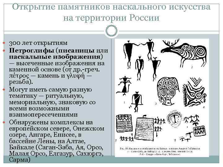 Открытие памятников наскального искусства на территории России 300 лет открытиям Петроглифы (писаницы или наскальные