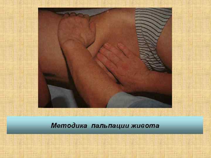 Методика пальпации живота 