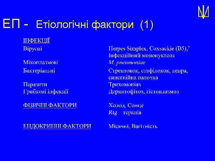 ЕП - Етіологічні фактори (1) 