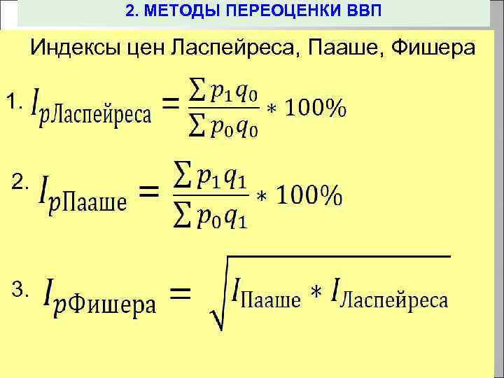 3 индексы цен