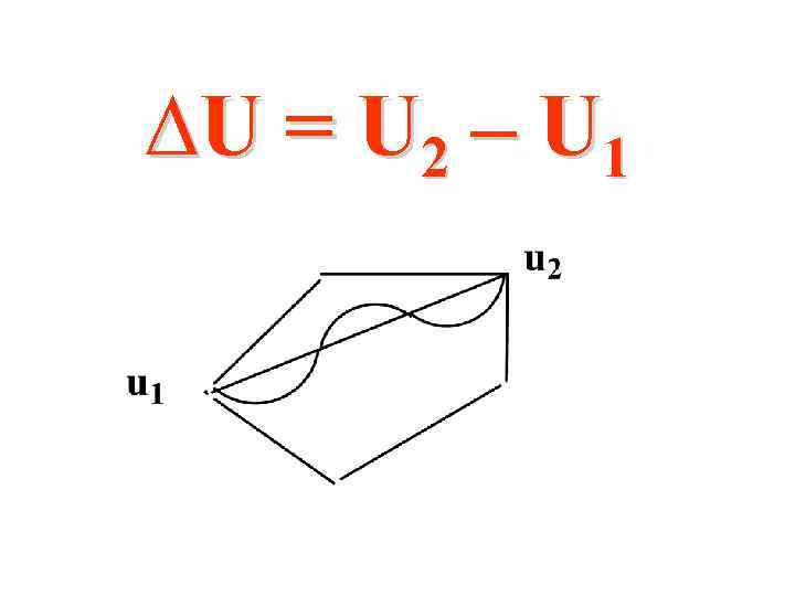 ∆ U = U 2 – U 1 
