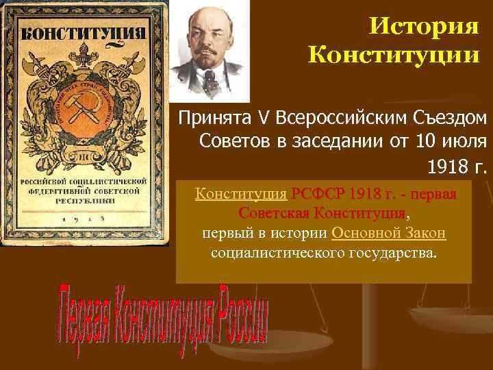 Разработка конституции годы. Первая Конституция в истории России. Дата первой Конституции России. Историческое развитие Конституции 1918.