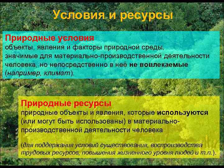 Характеристика природно ресурсного капитала география 8 класс. Природные условия и природные ресурсы. Природная среда природные условия природные ресурсы. Природные объекты и явления. Природные условия это в экологии.