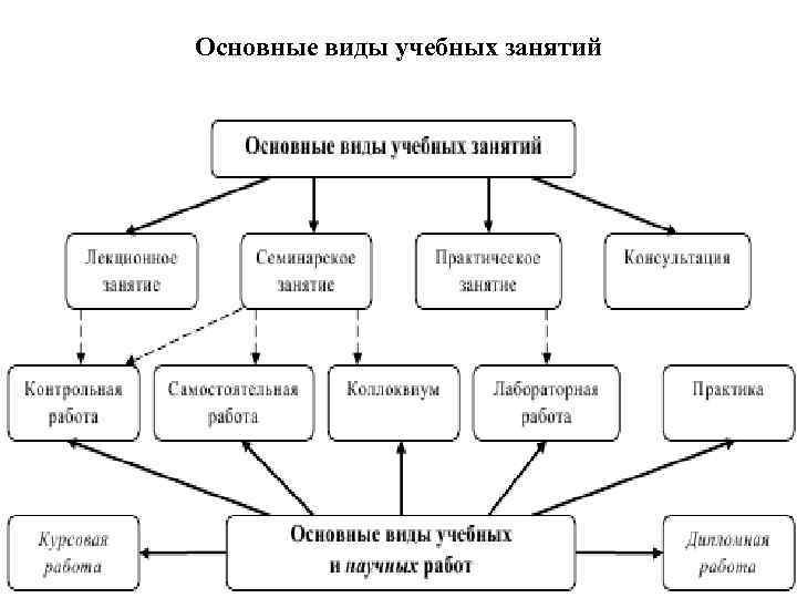 Основные виды учебных занятий 60 