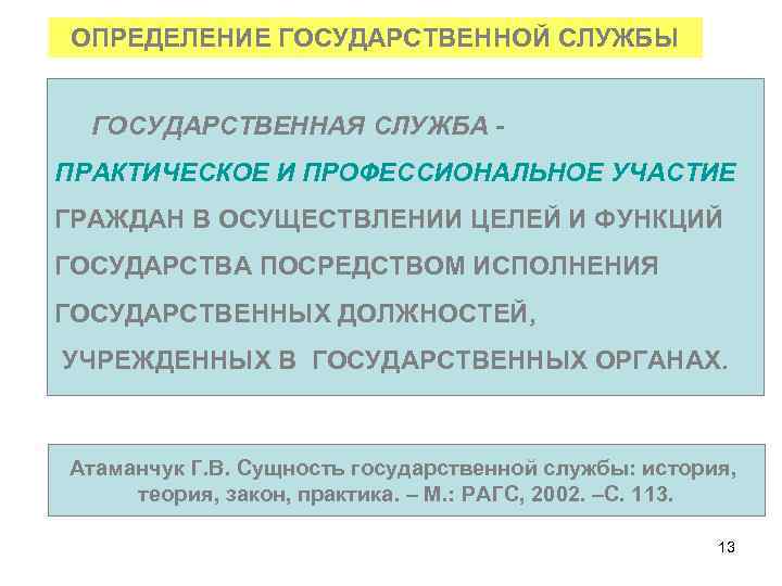 ОПРЕДЕЛЕНИЕ ГОСУДАРСТВЕННОЙ СЛУЖБЫ ГОСУДАРСТВЕННАЯ СЛУЖБА ПРАКТИЧЕСКОЕ И ПРОФЕССИОНАЛЬНОЕ УЧАСТИЕ ГРАЖДАН В ОСУЩЕСТВЛЕНИИ ЦЕЛЕЙ И