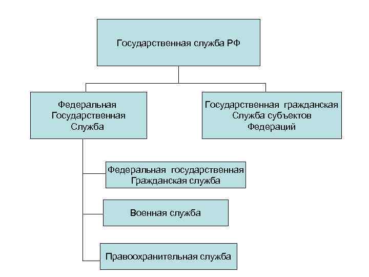 Государственная служба РФ Федеральная Государственная Служба Государственная гражданская Служба субъектов Федераций Федеральная государственная Гражданская