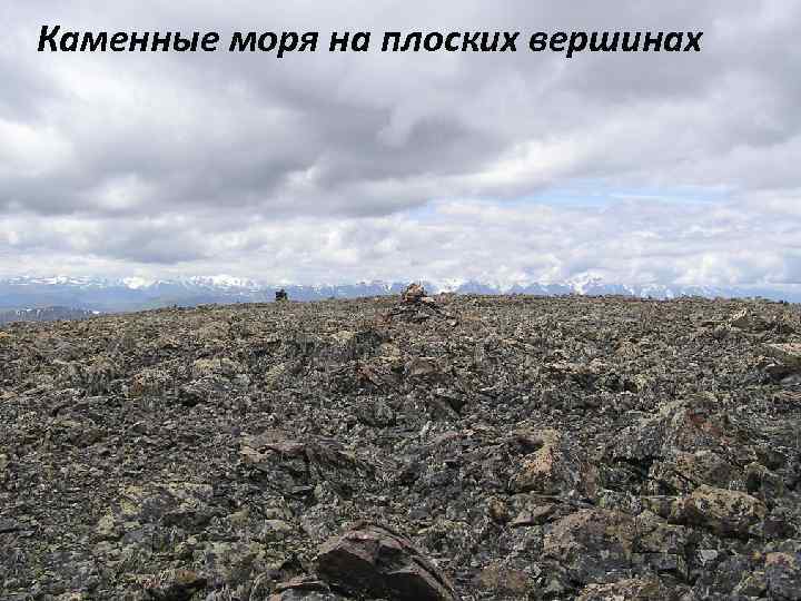 Каменные моря на плоских вершинах 