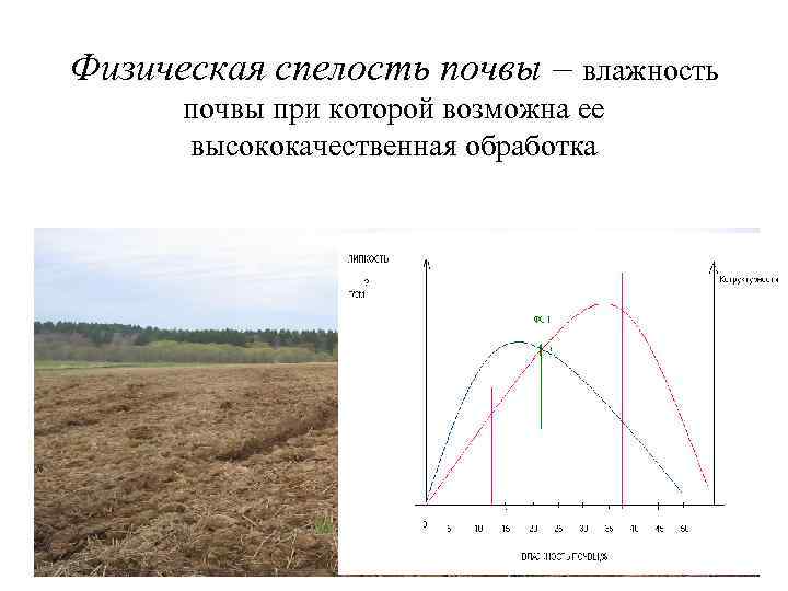 Физическая спелость почвы – влажность почвы при которой возможна ее высококачественная обработка 