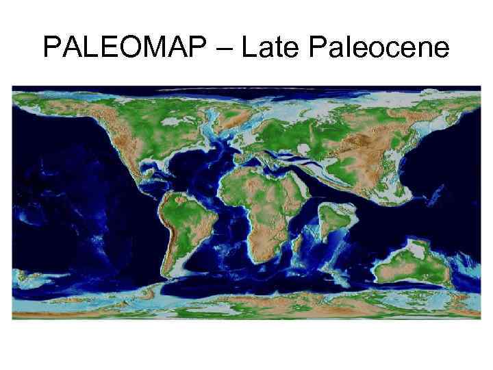 PALEOMAP – Late Paleocene 