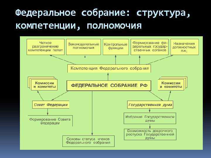 Федеральное собрание: структура, компетенции, полномочия 